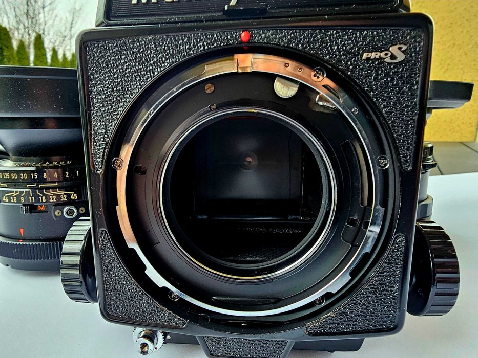 Mamiya RB67 ProS + 2 obiektywy, akcesoria