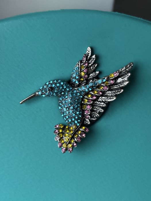 Guzik ptak koliberek do torebki obag o bag moonlight