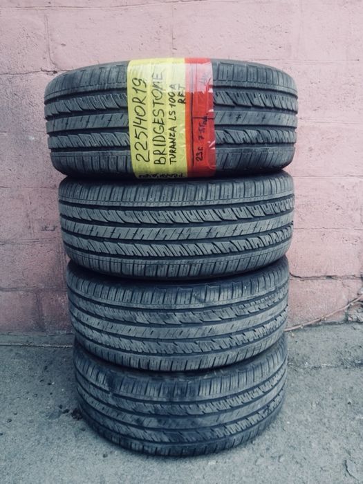 225 40 19 bridgestone turanza 4 штуки лето протектор 90% и 65%