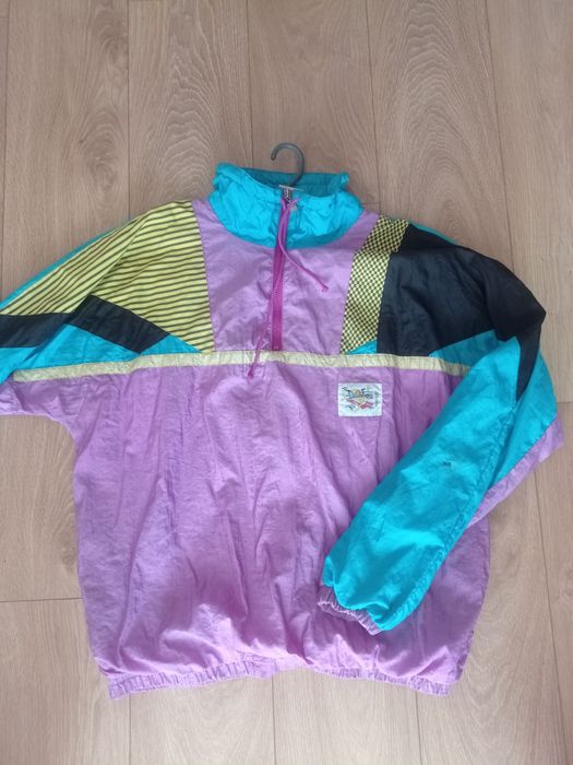 Вінтажна вітровка-анорак 90-х RUNNER Sport XL Retro Color Block