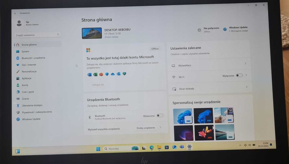 Laptop HP ZBook 15 G6 15,6"|i7-9850H |Quadro RTX 3000|32GB RAM|512GB