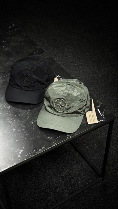 stone island nylon metal cap khaki black оригинал