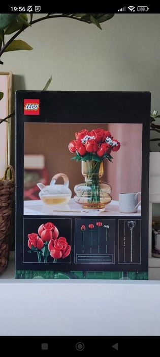 Bukiet kwiatów róż róże LEGO 10328 walentynki