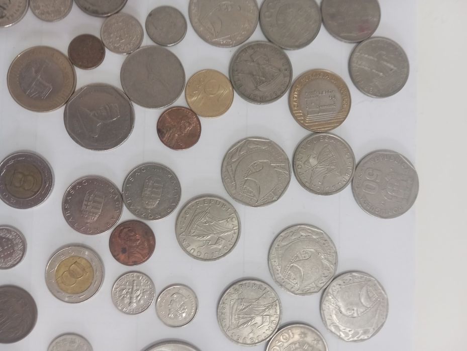 Moedas diversas antigas