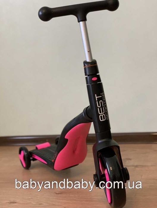 Дитячий самокат -велобіг-велосипед  Best Scooter  3 в 1  (новий )