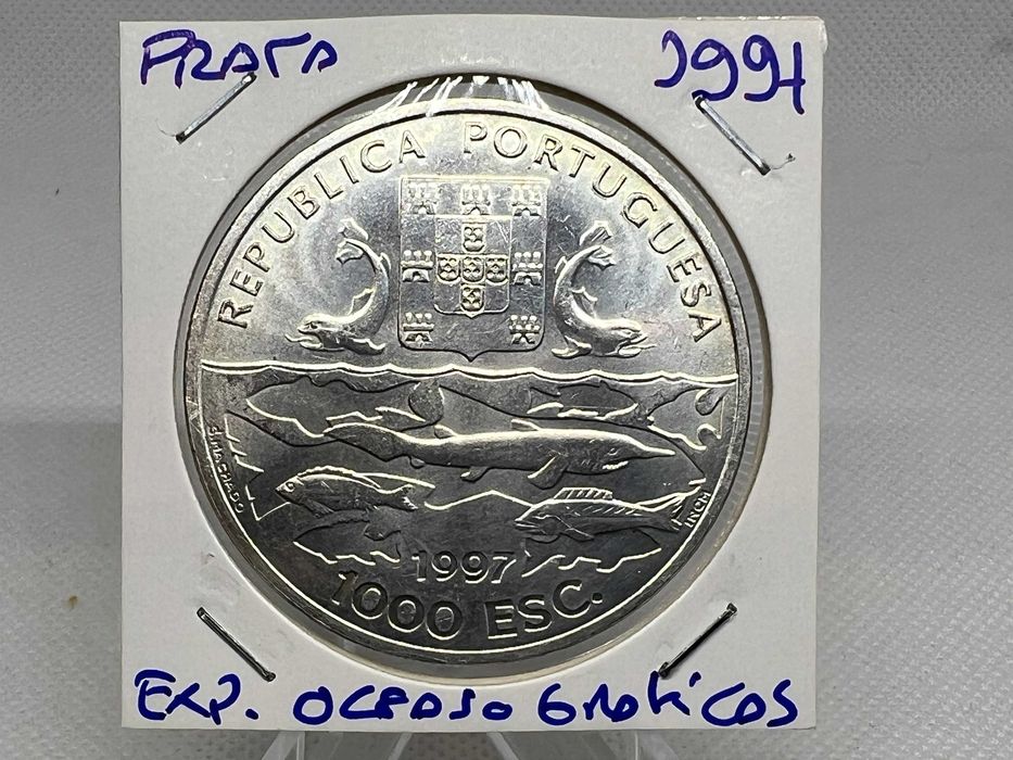 Portugal 1997 - 1.000 Escudos Prata - Centenário das Expedições Oceanográficas
