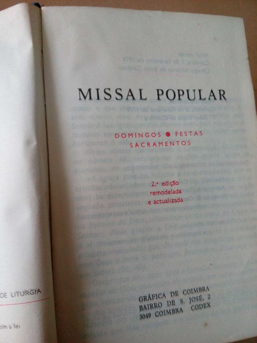 Valentim Marques
Missal Popular