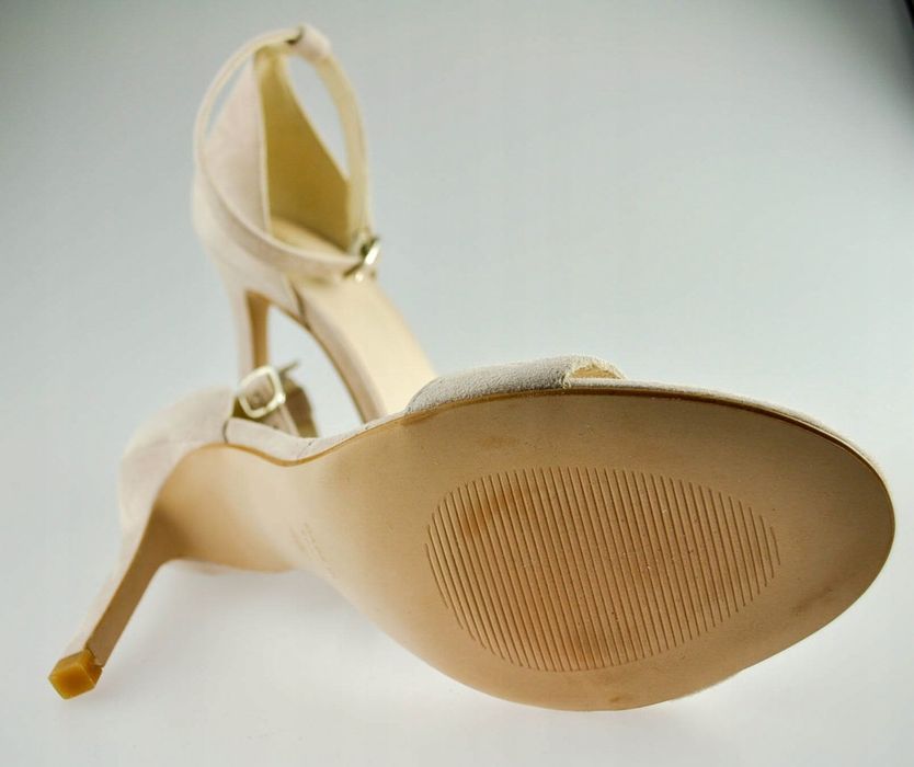 Buty Zign Sandały na obcasie Welur r.40
