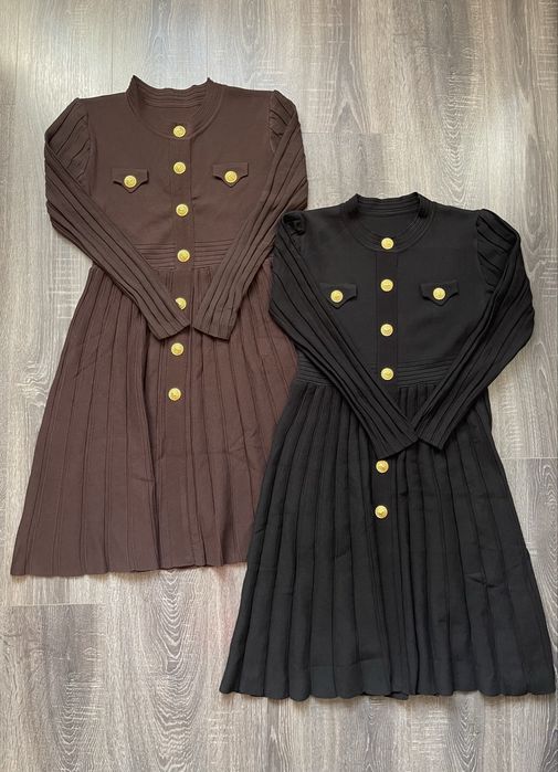 Трикотажна шоколадна сукня