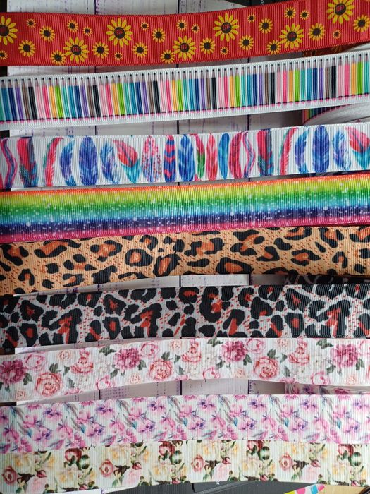 Репсовые ленты с рисунком