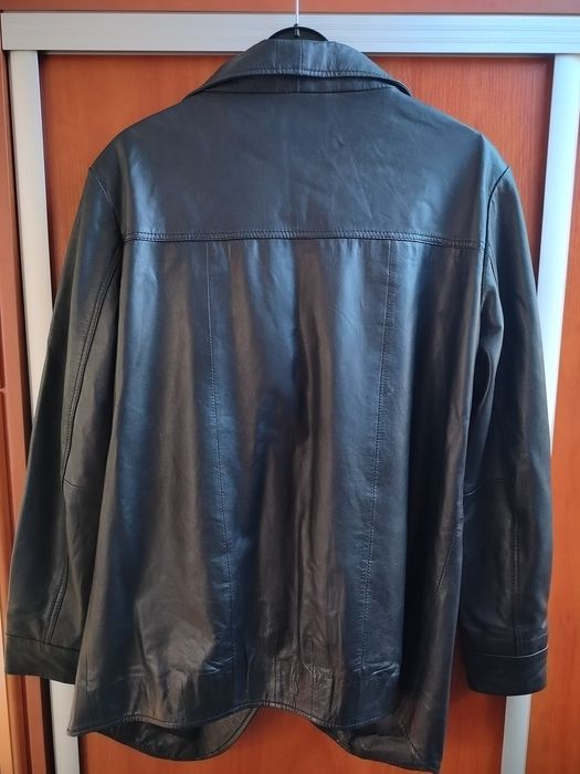 Super Marynarka oversize skórzana 38