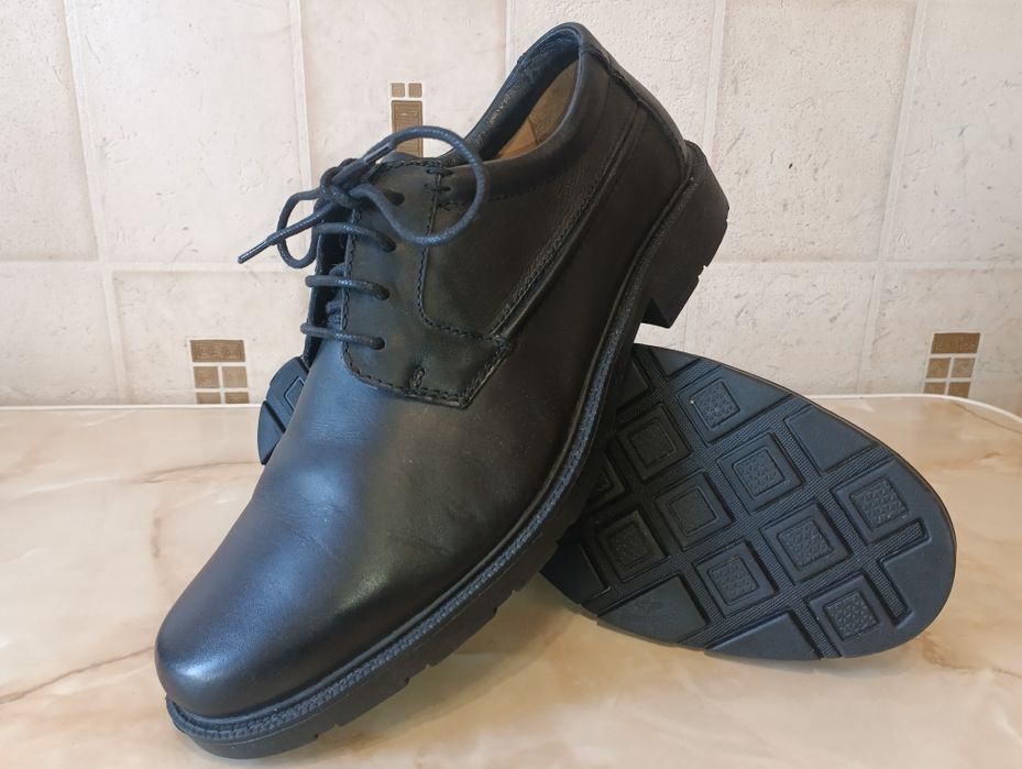 Новые Туфли Полуботинки Clarks 10.5G UK 45EUR Широкие Кожа Англия