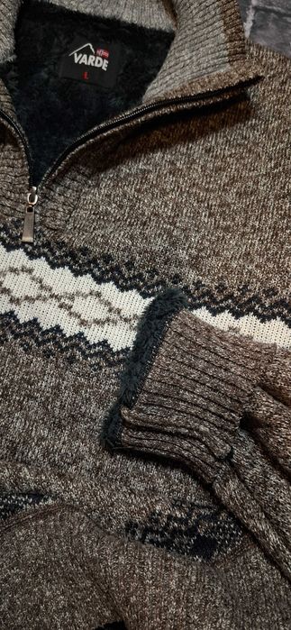 Varde sweter męski ,,na misiu", norweski futerkowy, outdoor trekking