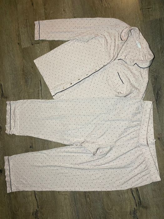 жіноча піжама XL/XXL комплект в горошок сорочка-штани