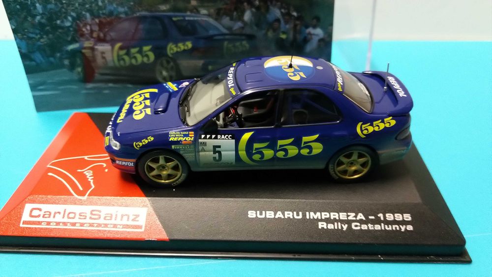 Subaru Impreza 555 #5 C. Sainz - Rali Catalunha 1995: Miniat esc 1/43