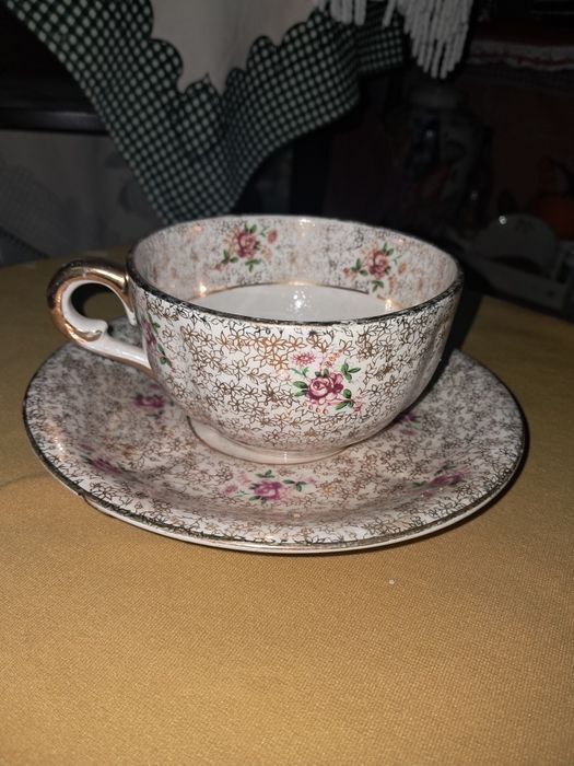 Chavena e pires vintage