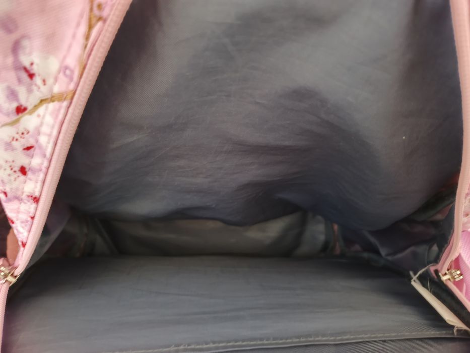 Plecak szkolny dziewczęcy St.Right Różowy kwiatki