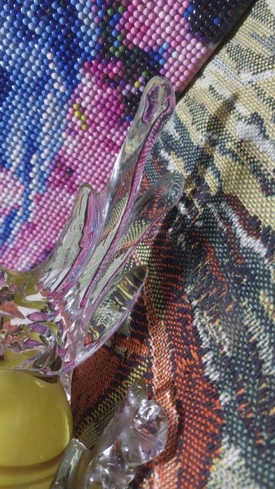 Стеклянная рыба статуэтка