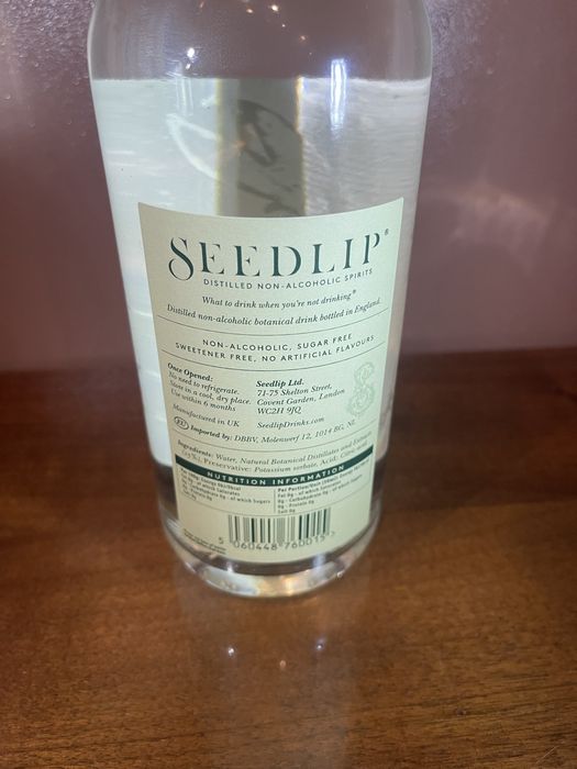 Seedlip Garden 108 – "Gin" Bezalkoholowy 0% – Destylat Ziołowy 700ml