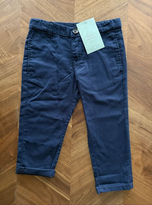 Nowe eleganckie spodnie chłopięce H&M 92, granatowe spodnie wizytow
