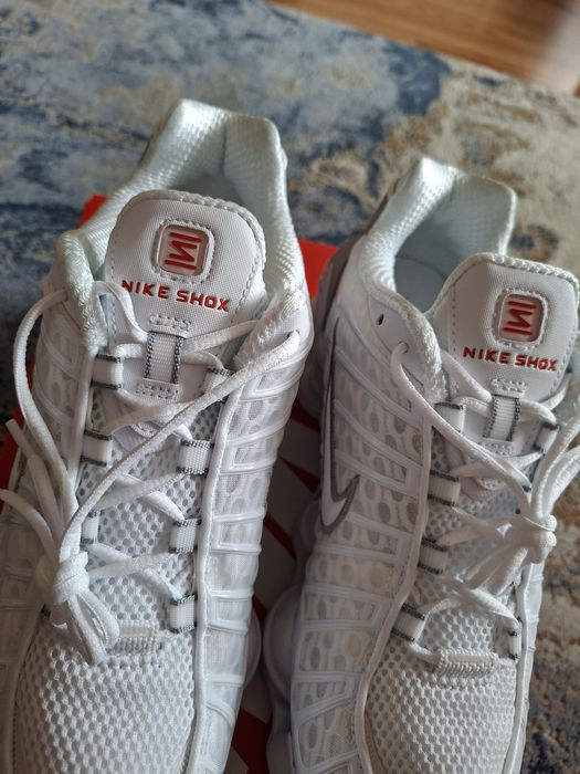 Buty Nike Shox TL White Metallic Silver r.42.5