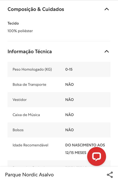 Parque modelo Nordic Asalvo