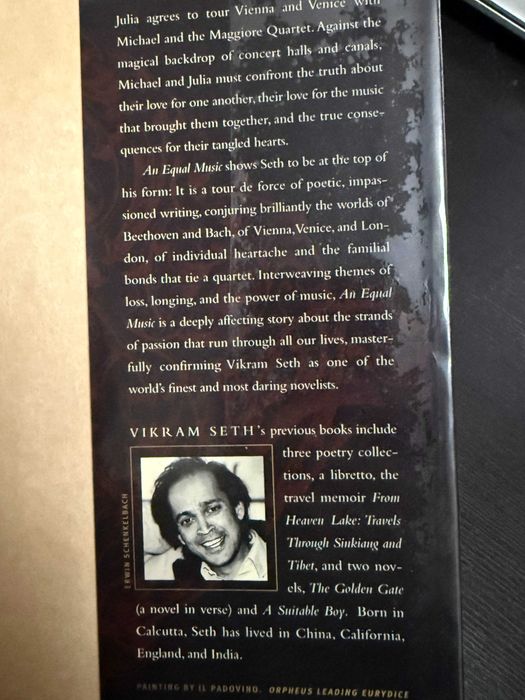 Vikram Seth – An Equal Music