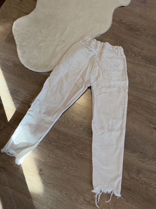 Джинси білі xs рвані