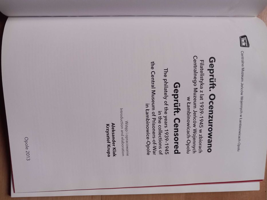 Filatelistyka z lat 1939-45 Gepruft Ocenzurowano Aleksander Klak