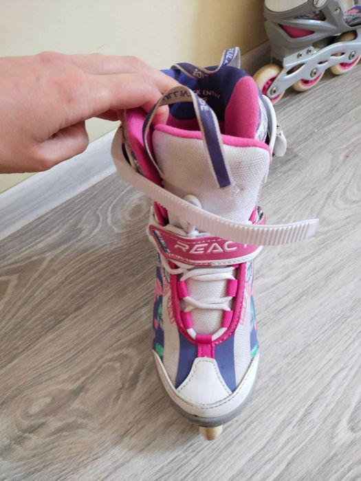 Роликові ковзани дитячі розсувні Reaction Rainbow  31-35