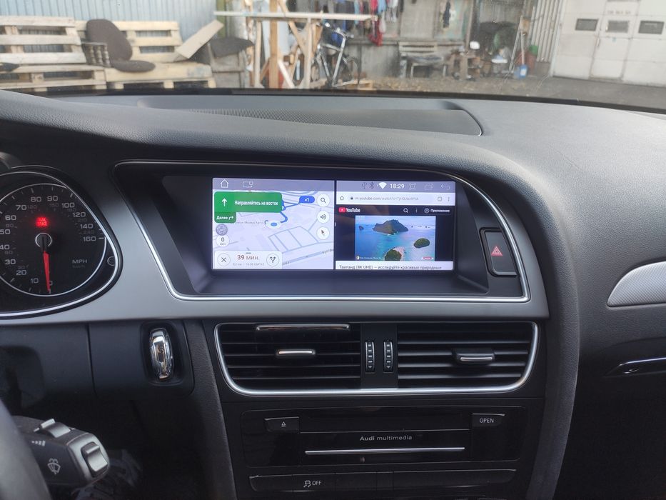 Штатная автомагнитола для Audi A4 8/64GB круговой 360°