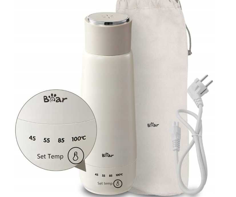 Przenośny czajnik elektryczny 300ml 4 regulacji temp termos przenośmy