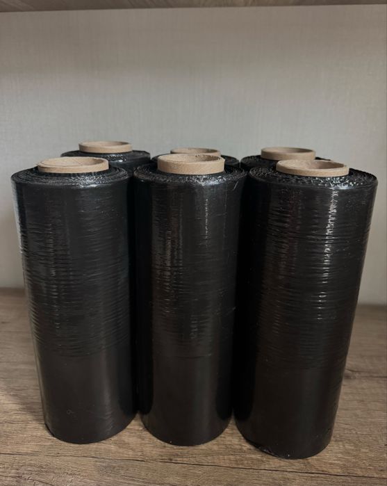 Стрейч плівка чорна  1.3 кг,25 см,300м,17-20мкм
