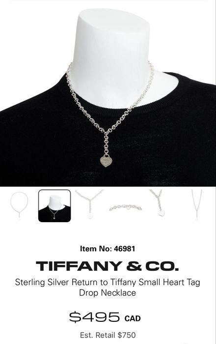Кольє підвіска tiffany