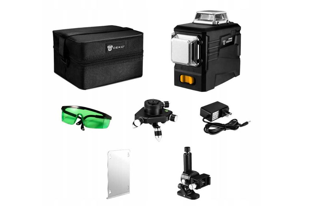 Profesjonalna POZIOMICA LASEROWA 360° Płaszczyznowa 3D Laser (-20%)
