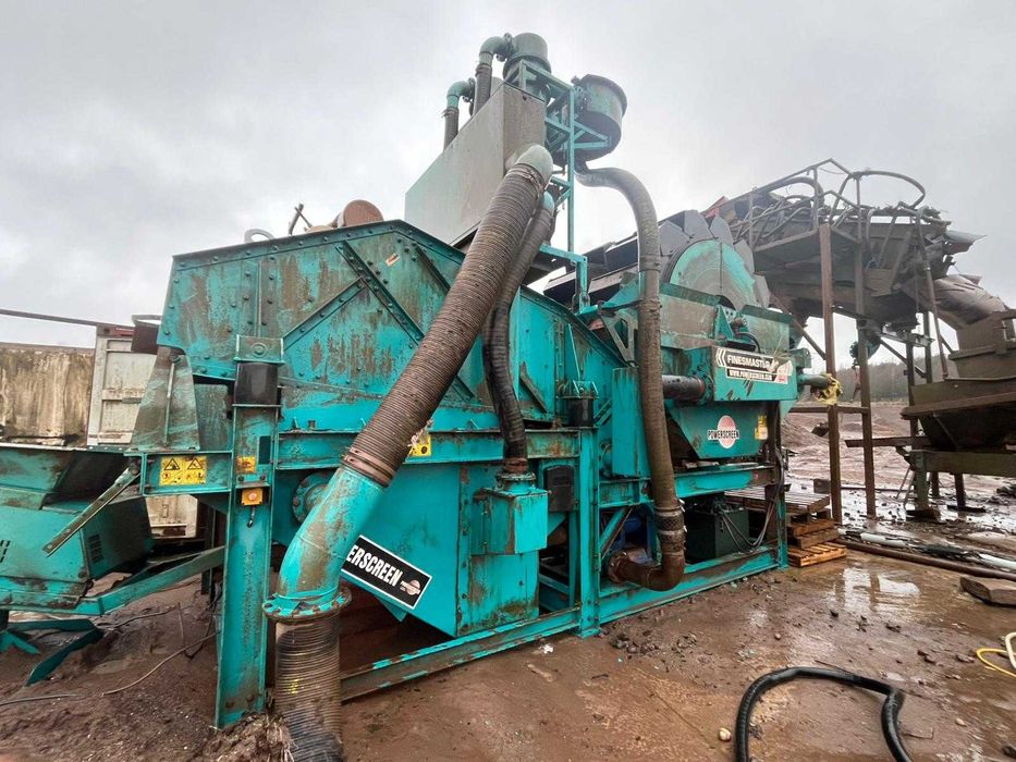 Hydrocyklon Odwadniacz kołowy Przesiewacz Powerscreen Terex Finemaster 120