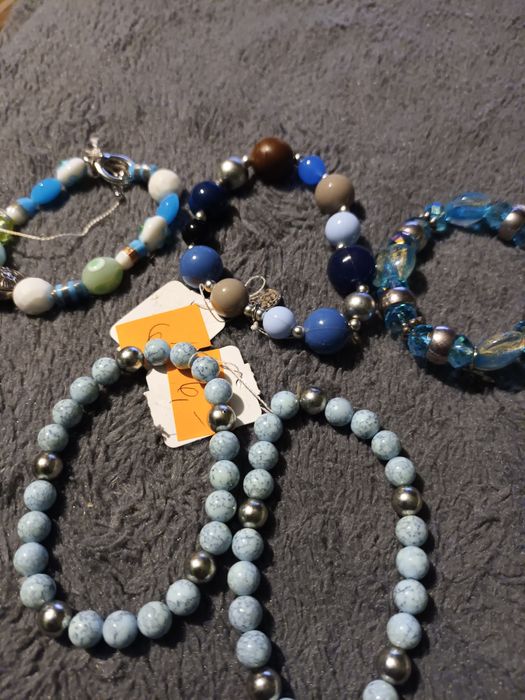 Błękitne 4 bransoletki