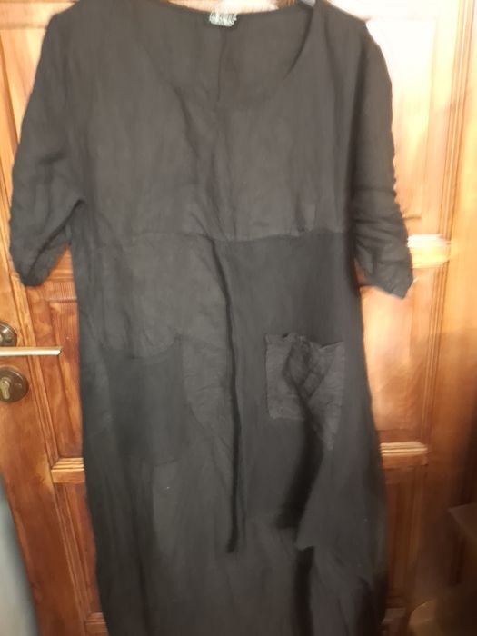 Sukienka lniana maxi minouu