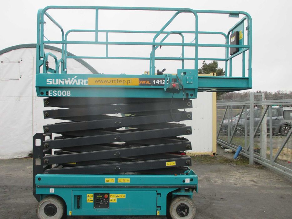 Podnośnik nożycowy 14 m Sunward SWSL1412DC (Genie JLG Haulotte) UDT