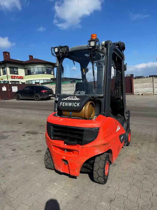 Вилковий навантажувач Linde H20T газ, Triplex 5.45 м, бічне зміщення, позиціонер вил, 2017 рік