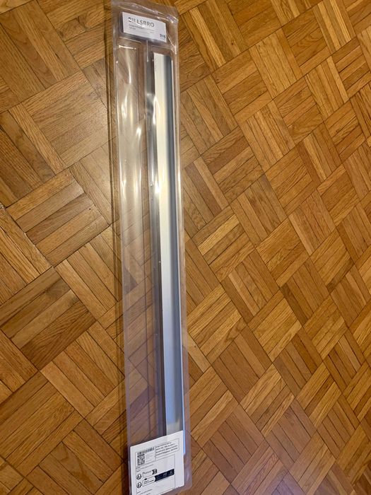 Uchwyt meblowy IKEA Billsbro 720 mm stalowy aluminiowy