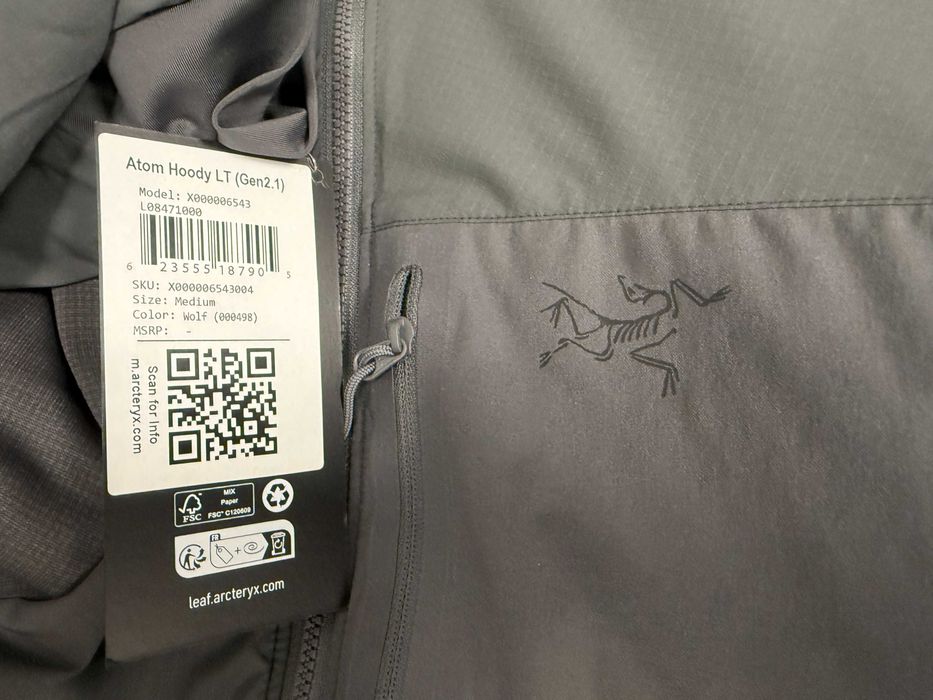 Arc'teryx LEAF kurtka Atom Hoody LT Men's (Gen2.1) Wolf. M.