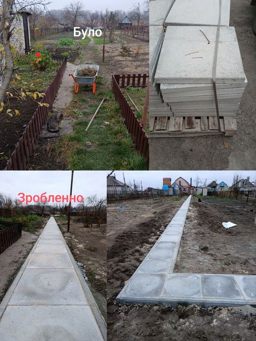 Дорожки из тротуарной плитки,или из бетона