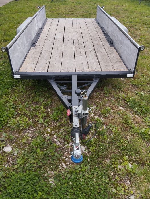 Przyczepa dwuosiowa 384x170cm na kat.B