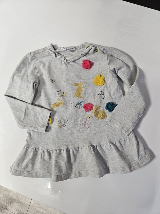 Bluzka dziewczeca z długim rękawem Coccodrilo rozm 86