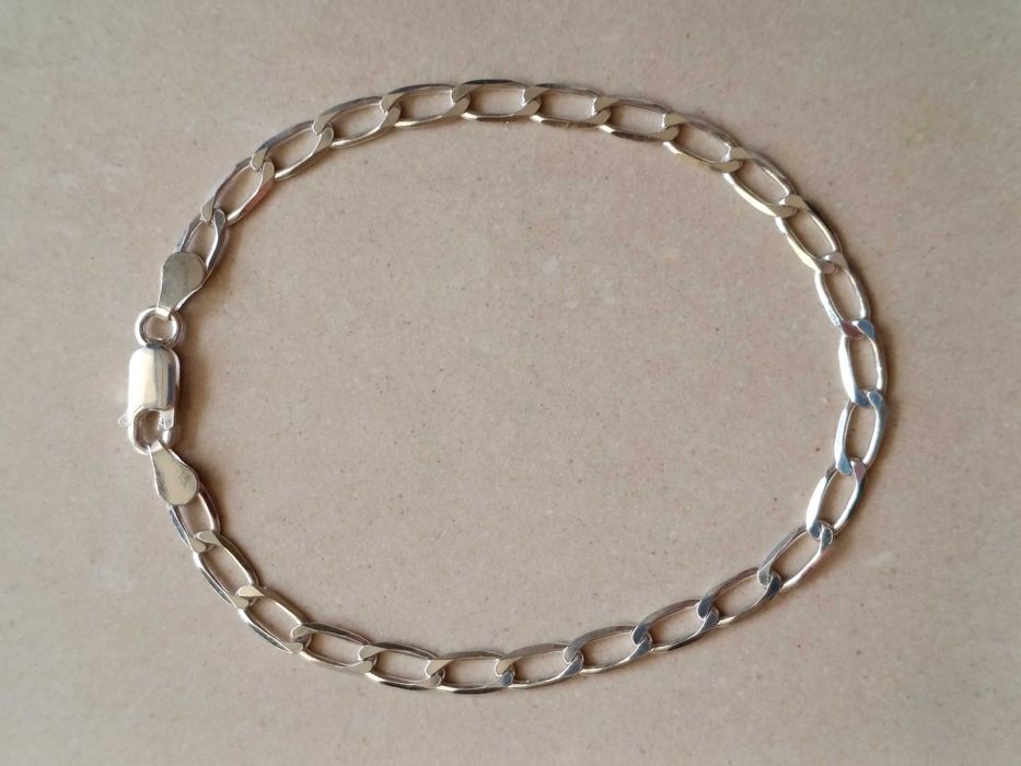 Srebrna bransoletka 19 cm Pancerka 3,8 g Srebro 925