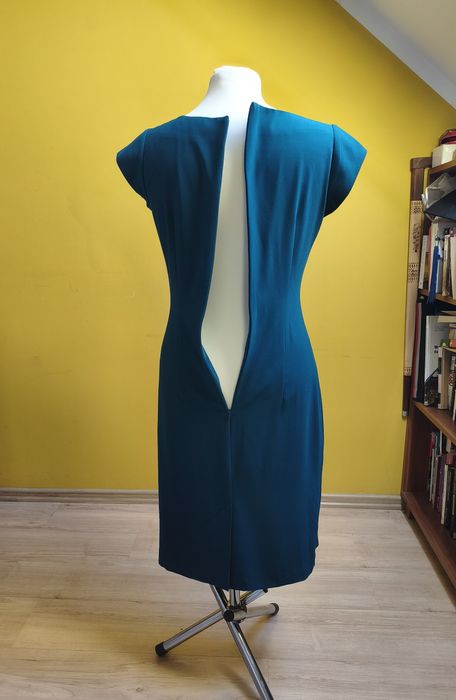 Elegancka sukienka Vissavi, ciemny morski, r. 36