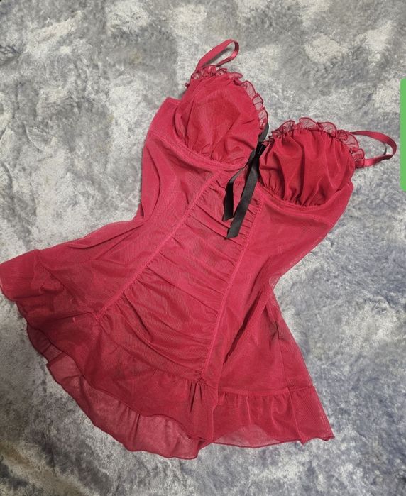 Звабливий пенюар la senza червоний красный женский жіночий