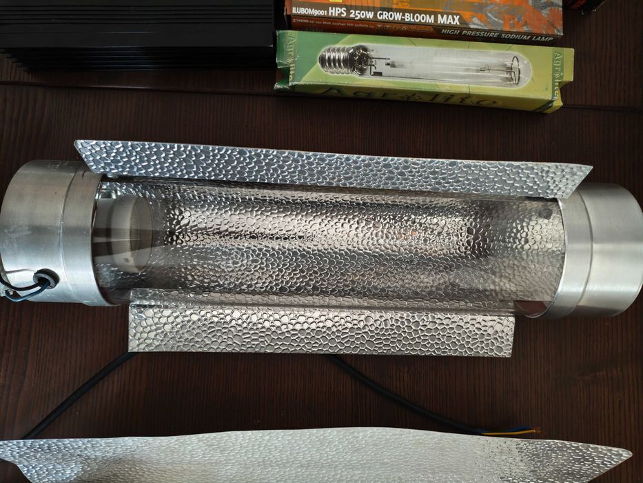 Conjunto de Lampadas de cultivo, balastro digital, refletor cooltube