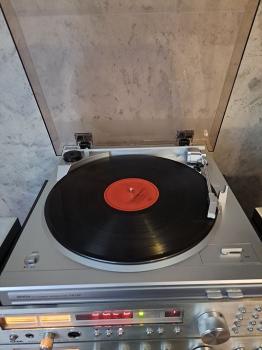 Denon wieza kolumny gramofon sluchawki